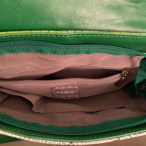 GUDE handbag crossbody womens purse green - Picture 5 of 5